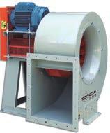 CMR-X CMR-X Belt-driven fan with electric motor, pulley and belt kit and standardised protectors in accordance with standard EN-294 and ISO-13852 Fan: Steel sheet casing Impeller with backward-curved