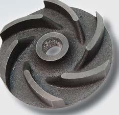 pumps CNC machined nodular iron impeller assures reduced vibration,