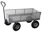 00 Heavy Duty Steel Mesh Deck Trolley with Removable Sides
