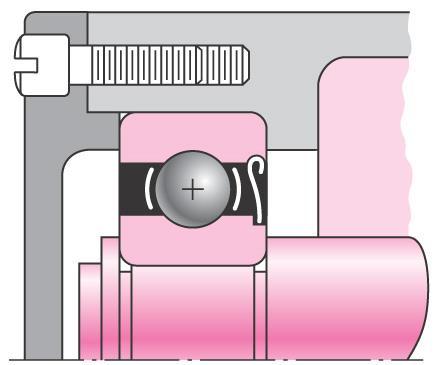 22 Assembly and Disassembly Figure 7 8 Similar to Fig. 7 7: LH bearing positions the entire shaft assembly.