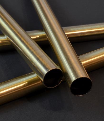 Metric Aluminum Brass Tubing for Condenser & Heating Coil Systems DIN 1785, ASTM B111 Tube O.D. Wall Thickness Working Pressure (bar*) (kg/m) 10 1.0 6.9 0.24 YAB-010 12 1.0 5.7 0.31 YAB-012 14 1.0 6.2 0.