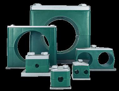 Tube Clamps for General Hydraulic Applications DIN 3015/1, DIN 3015/2, DIN 3015/3 Beta clamps provide reliable dampening support for tubes, pipes and hoses.
