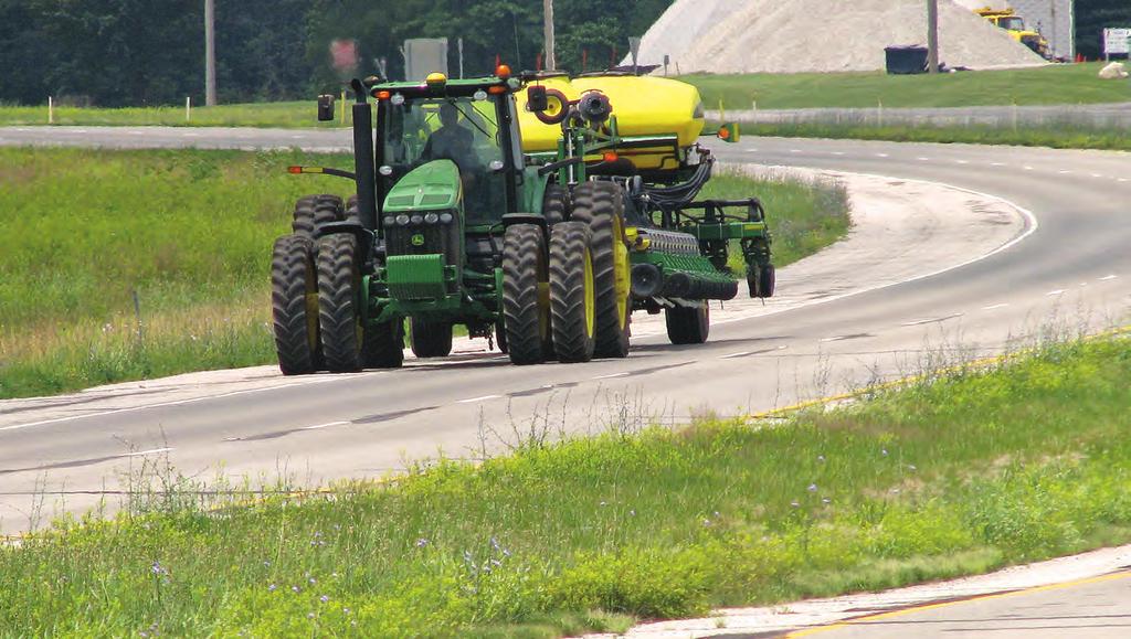 Farm Tractors Definition: Farm tractor means a motor vehicle designed and used primarily as a farm implement for drawing implements of agriculture used on a farm; it uses the highways only to travel