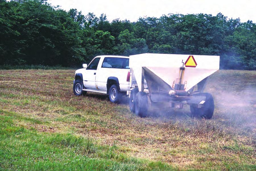 Warning: A farm-type dry or liquid fertilizer tank trailer or spreader towed on a highway at 30 mph or greater by a vehicle other than a farm tractor is considered a