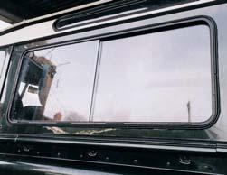 NOTE: The photograph shows a similar product fitted to a Freelander BA 2088 Perspex weathershields for Defender 90/110