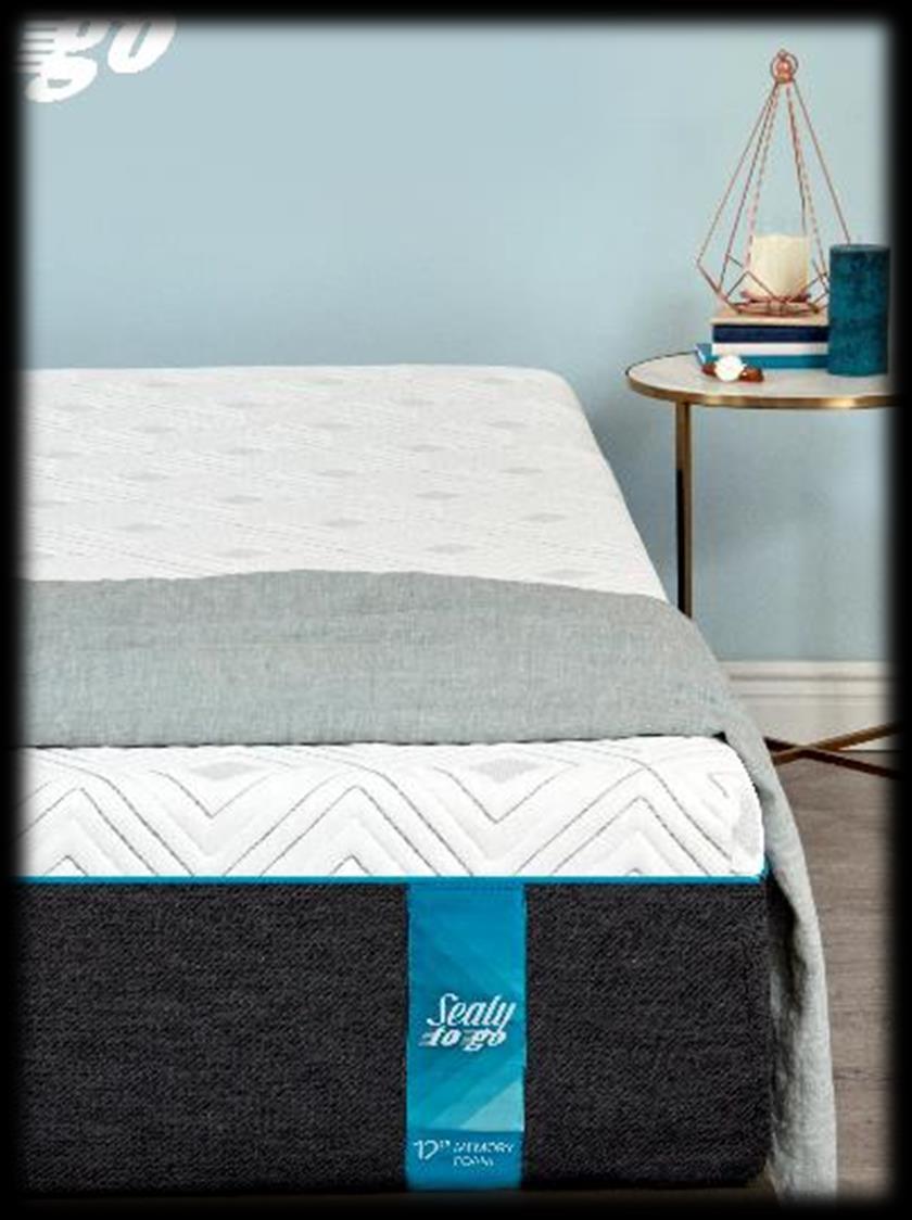 2 MEMORY FOAM MATTRESS This Sealy to Go 2 memory foam mattress is designed to give you the universal comfort and support you need for a better night s sleep.