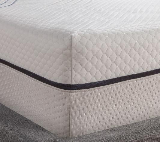 The accompanying cover is made of a luxurious jacquard knit that provides a velvety sleep surface. Each mattress is engineered with a top layer of premium, 3 lb.