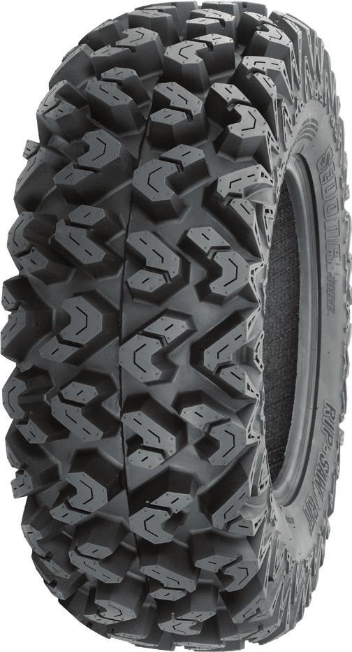 RIP-SAW R/T AGGRESSIVE RADIAL EXTREME-TERRAIN 1 1/8 deep aggressive tread pattern that cleans out well in mud and offers great traction in all types of extreme
