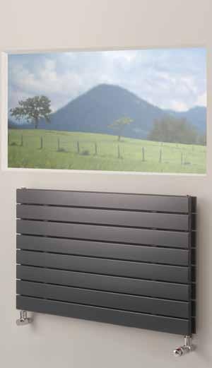 horizontal radiator series is a clear and simple addition to the single-panel version.