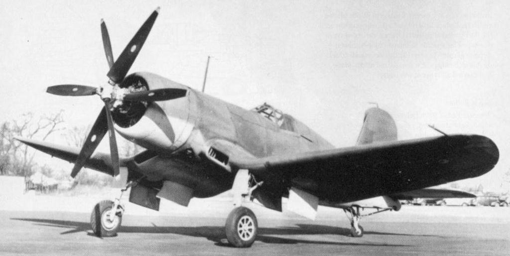 Chance-Vought F4U-1, XF4U-4 Corsair 1944 At least two F4U Corsairs were evaluated with either Aeroproducts (XF4U-4) or Hamilton- Standard (F4U-1) Super-Hydromatic contra-props.