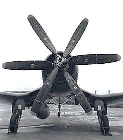 No information beyond the picture for the F4U-1 Wingspan: 40 feet, 11 2/3 inches (F4U-1A) Weight (takeoff): 12,694 (max.