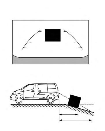 the vehicle may hit the object if it projects over the actual backing up course.