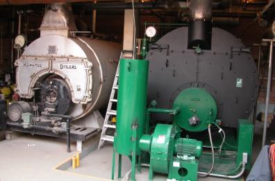 Fullerton College (2) 250 hp boilers used for heating 15# steam