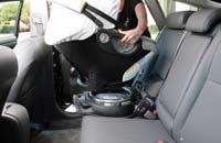 Docking the Car Seat on the Car Seat Base WARNING Death or Serious Injury Can Occur A 51 50 1. Installing the car seat on the car seat base: See Docking the Car Seat on the Car Seat Base.