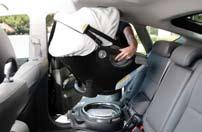 PINCH HAZARD: Clear your child s fingers and hands from the carry handle area before removing the car seat.
