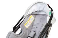 76 B Using the Soft Carrier Handle cont d Using the Sunshade 77 Using and Traveling with Your Car Seat 76 C D Carrying the car seat using the soft carrier handle: 1.