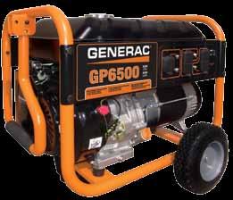 Outlets For multiple charging possibilities Generac OHVI Engine The only engine designed specifically for generator use.