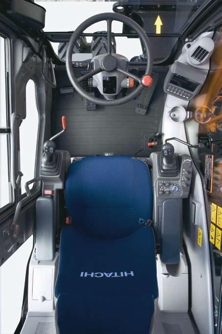 Good Visibility and Information Functions The operator s seat gives the operator an