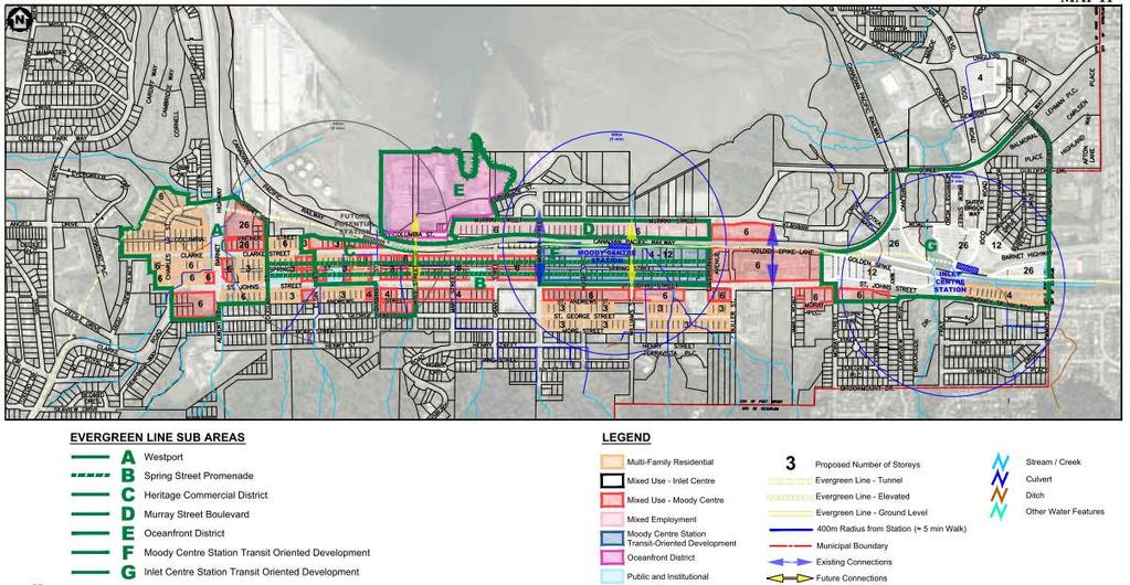Port Moody s Official Community Plan has laid a strong foundation for Transit Oriented Development (TOD) near station areas.