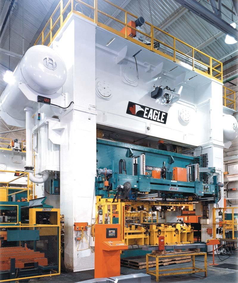 Hydraulic Actuation / Oil Cooling 10 Standard Clutch/Brake Models Torque Range 10,000 Lbs-ft thru 150,000 Lbs-ft Presses Up to 4000 Tons Soft Start / Soft Stop Control Package Press Pac 2100 Series