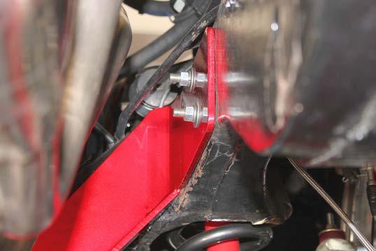 installing the new hardware using three 7/16 bolts where the gear box was mounted and two 3/8