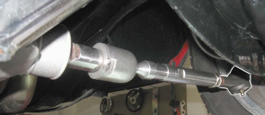 )install the outer tie rod ends into the spindle and tighten the castle nuts to 30-40 ft lbs. Make sure to install cotter pins into the castle nut and tie rod end and bend the tabs over for security.