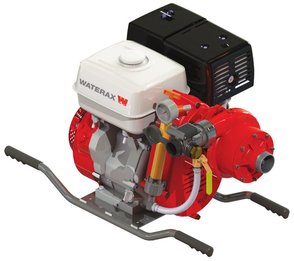 DATA SHEET STRIKERTM SERIES STRIKER-3 HIGH PRESSURE 3-STAGE FIRE PUMP The WATERAX STRIKER-3 also known as ULTRASTRIKER pump, pairs a reliable 3-stage pump end with the Honda 4-stroke 13 HP engine to