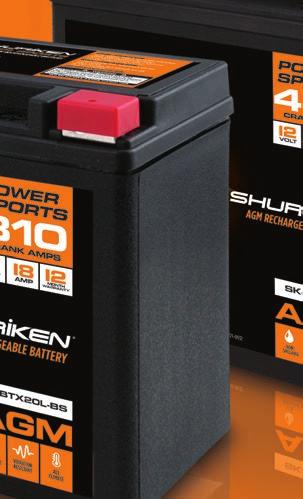 recharged + Replaces OE battery in Buell,