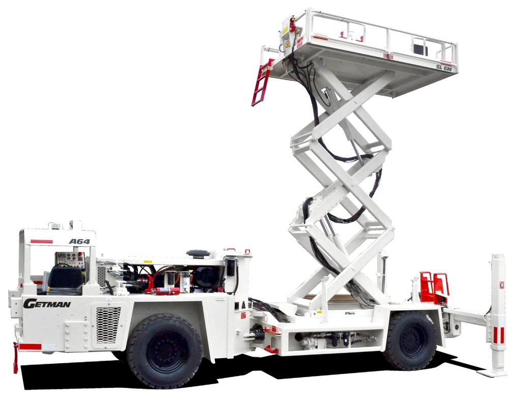 Getman scissor lifts are a key component of underground mining operations, supporting electrical installations, ventilation fan and ducting installations, pipe installations, ground support