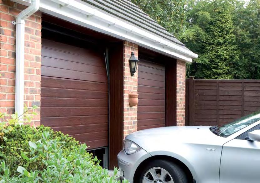 4 5 Stainless-steel frame base Novoferm sectional garage doors have a high weather resistant stainless steel frame base.