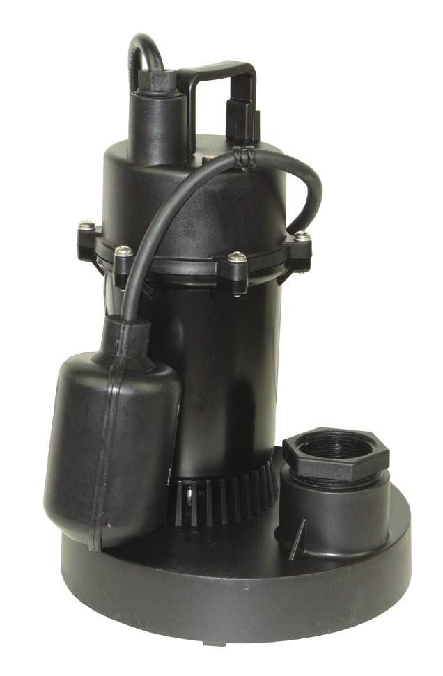 PFSPPPP33 Series Features: General purpose pump for residential, light industrial and commercial sump applications Specifications DISCHARGE: 1-1/2 NPT Male, Vertical, 1-1/4 with Adapter LIQUID