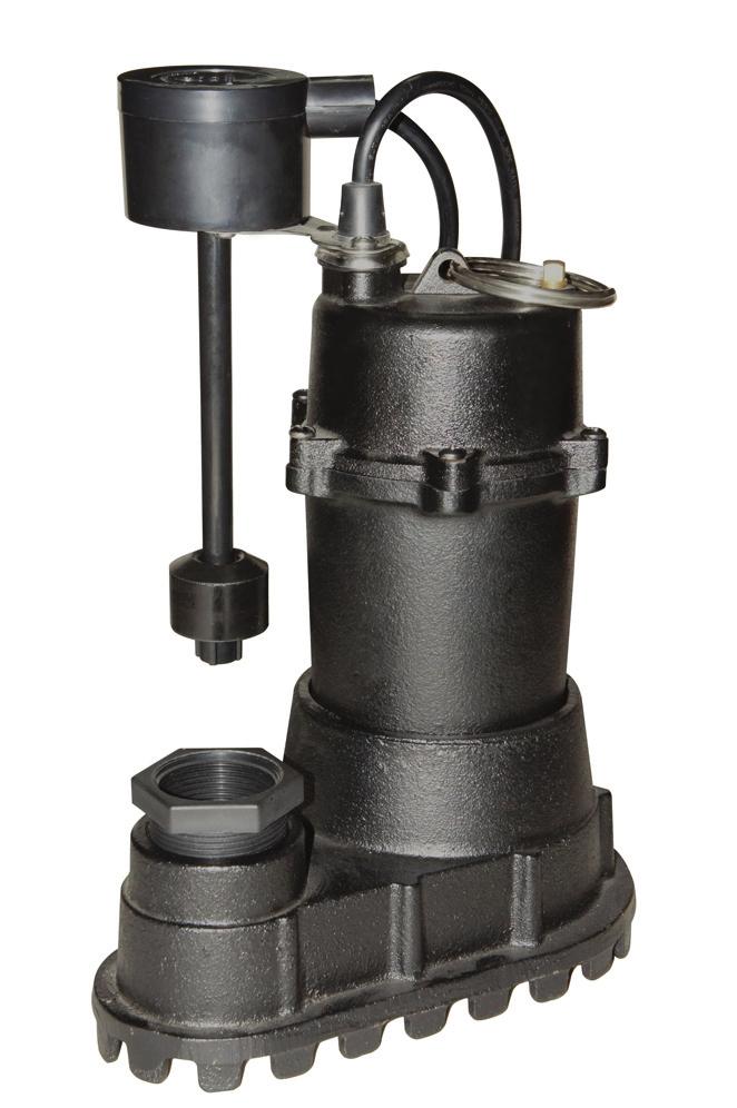 PFSPCPC50 Series Features: General purpose pump for residential, light industrial and commercial sump applications Specifications DISCHARGE: 1-1/2 NPT Male, Vertical, 1-1/4 with Adapter LIQUID