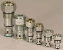 COMPACT HYDRAULICS Check & Load Control Valves The HYDAC range of direct and pilot operated check valves provide a broad selection of cartridge and inline products with operating pressure rating of