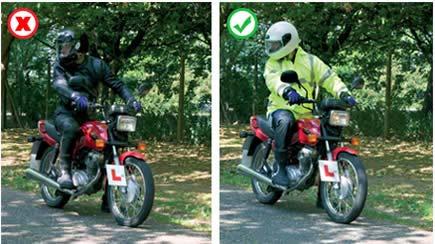 Read the text about road safety for motorbike users, then answer the questions. On all journeys, the rider and pillion passenger on a motorcycle, scooter or moped MUST wear a protective helmet.