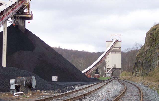 sulfur steam and industrial coal Truck to barge or rail (CSX) 650 ton-per-hour prep plant 4.