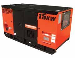 PORTABLE S diesel 15kVA PM15GF-LDE (Single Phase) PM15GF-LDE3 (Three Phase) ENGINE FEATURES PACKAGE Revolving Magnetic Field,4 Pole, Copper Wire, Brushless With AVR,1500rpm Voltage Regulation AVR