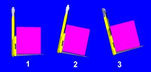 5. From the picture above, which of the three load positions is the most stable? a. 1 b. 2 c. 3 6. A spotter may be used if you are unable to see over a load you are hauling. 7.