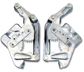 HOOD RELATED 1957 Steel Hood Hinges Replace those worn, loose hinges with new ones. These hinges are designed to have look, function and fit of the originals. 1957 Driver... #16131...$79.95/ea.