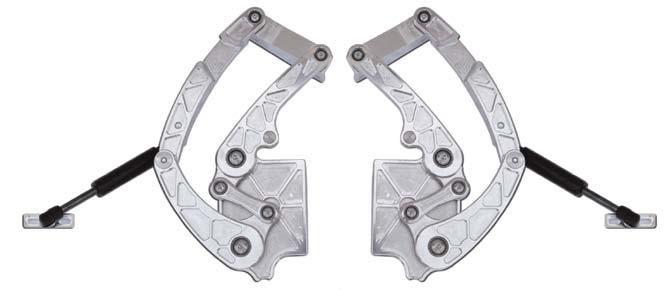 #16245 #16247 Eddie Motorsports Billet Hood Hinges These billet hood hinges by Eddie Motorsports are exactly what you need to finish off the engine compartment of your classic.