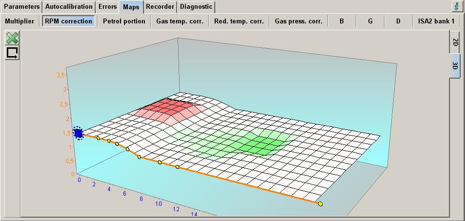 Fig. 25 3D map view The 3D view is a spatial display of the two-dimensional map. You can rotate the 3D map dragging it with the right mouse button.