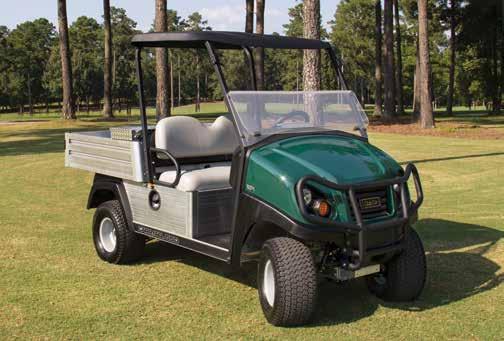 With larger tires and higher ground clearance, Carryall 550 Turf can get in and out of