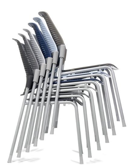 TRADITIONAL STACKING CHAIR: Inflexible Backrest Usability studies prove poor back support and insufficient backrest flexibility are associated with many stacking chairs.
