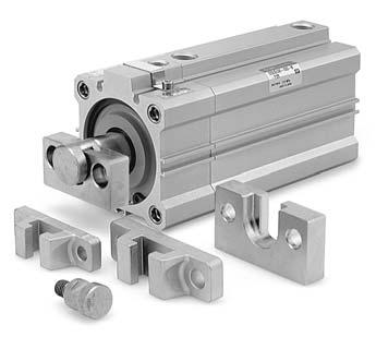 Compact Cylinder with ock Series CQ Simple Joint/ø to ø type mounting brackets 2-øD T1 M W U T2 V Joint and mounting brackets (, type) part nos.