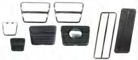 WITH DISC KITS INCLUDE BRAKE PEDAL PAD WITH STAINLESS CENTER INSERT DISC. PADS AND TRIM KITS FIT ALL APPLICATIONS (ALTHOUGH TRIM MAY NOT BE ORIGINAL FOR THAT APPLICATION).