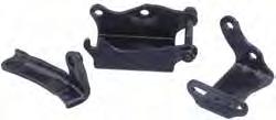 67-68 Z-28/SS-350 POWER STEERING BRACKETS EXACT REPRODUCTIONS OF FACTORY ORIGINALS. ACCURATELY STAMPED STEEL CRADLE BRACKET AND REAR BRACE. EDP COATED BLACK.