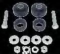 2" DIAMETER RADIATOR SUPPORT MOUNTING BUSHINGS AS ORIGINAL. MANUFACTURED BY A QS-9000 AND ISO/TS16-944 CERTIFIED OE SUPPLIER. NONE FINER AVAILABLE! COMPLETE SET OF SIX BUSHINGS AND SIX CUSHIONS.