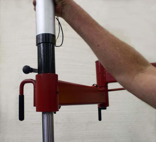 Figure 8 - Tighten the swing arm bolt. Figure 6 - Locate and position arm with cylinder. 7.