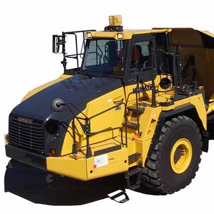 SAFETY FEATURES Komatsu Traction Control System (KTCS) Komatsu has developed various shoe/wheel slip control technologies including Shoe Slip Control (SSC) system for bulldozers, Automatic Spin