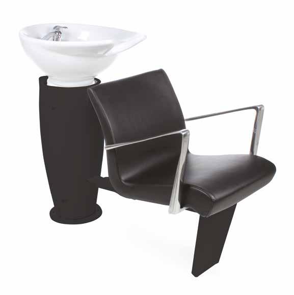 ALUOTIS ECOBLACK Styling chair with hydraulic lockable