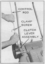 clamp screw securely. This procedure should provide the required 3/16 inch spacing.